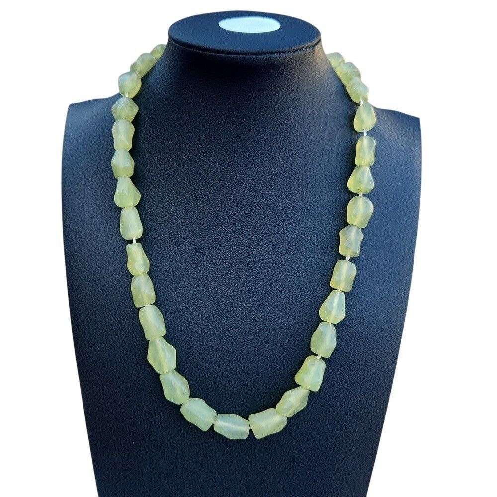 Antique Chinese Carved Green Jade 925 Sterling Silver Clasp